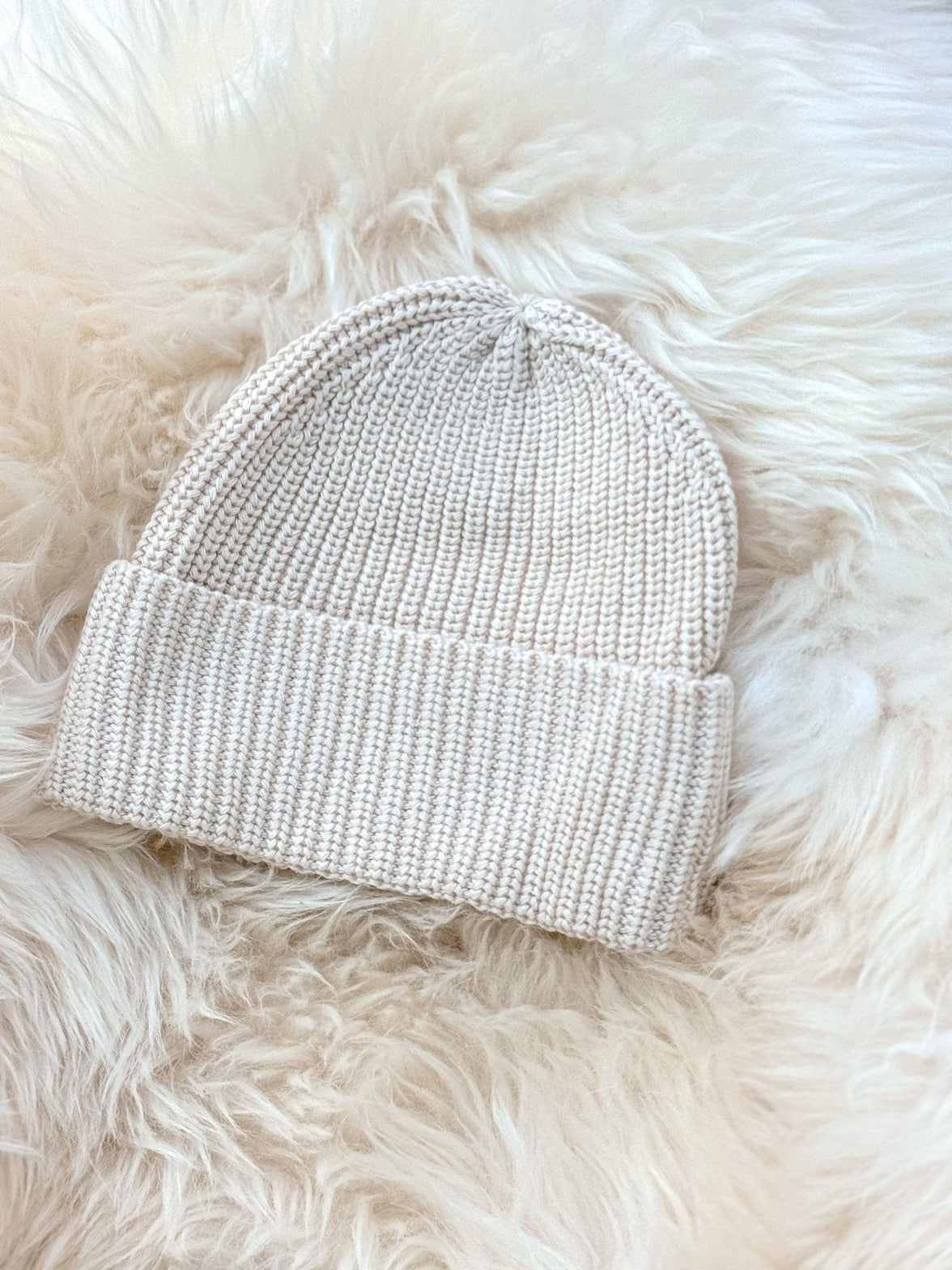 Kuschelige cremfarbene Mütze - Babymütze / Baby Mütze