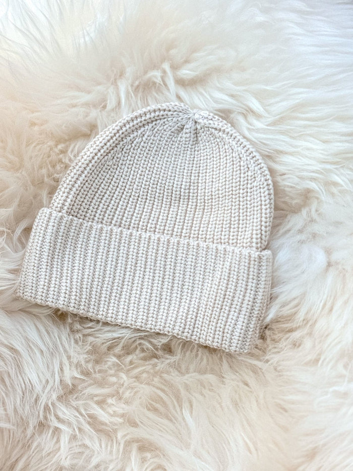 Kuschelige cremfarbene Mütze - Babymütze / Baby Mütze