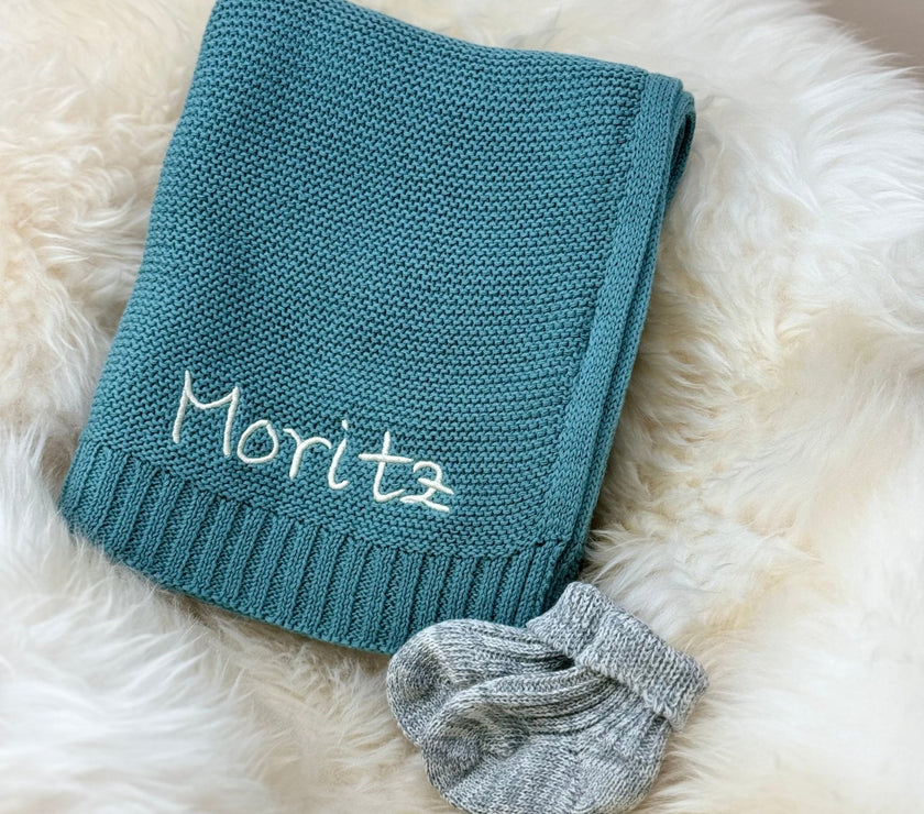 Mint Babydecke - Kuschelweich - bergkindl