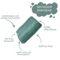Mint Babydecke - Kuschelweich - bergkindl