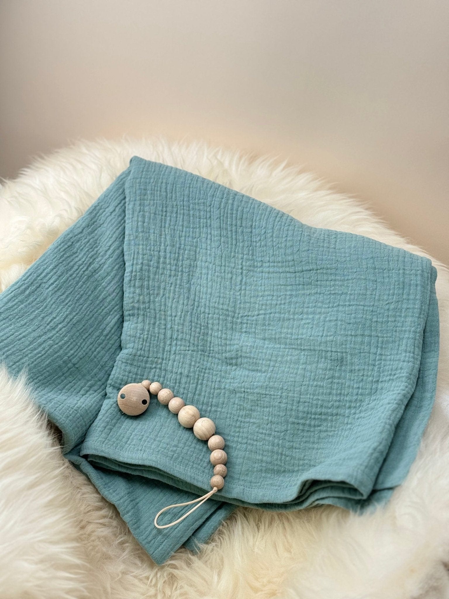 Musselin Babydecke mint aus (Bio)Baumwolle - bergkindl