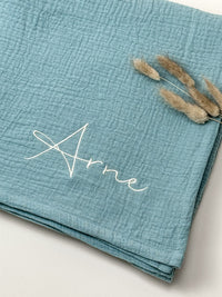 Musselin Babydecke mint aus (Bio)Baumwolle - bergkindl