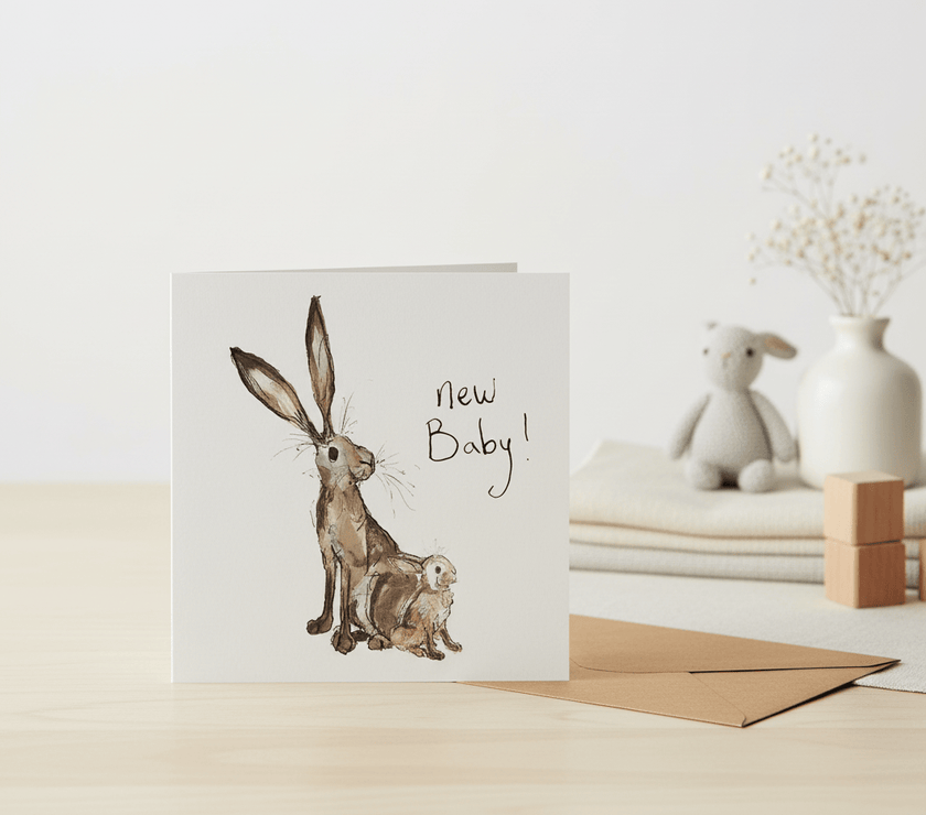 Geschenkkarte Baby Hase