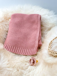 Rosé Babydecke - Kuschelweich - bergkindl