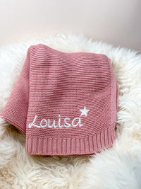 Rosé Babydecke - Kuschelweich - bergkindl