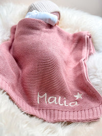 Rosé Babydecke - Kuschelweich - bergkindl