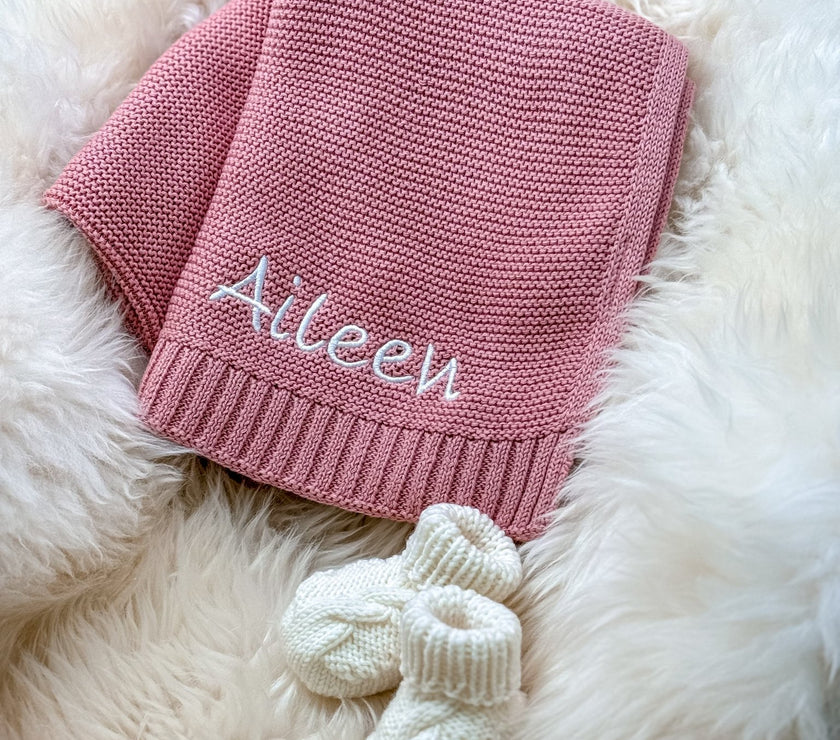 Rosé Babydecke - Kuschelweich - bergkindl