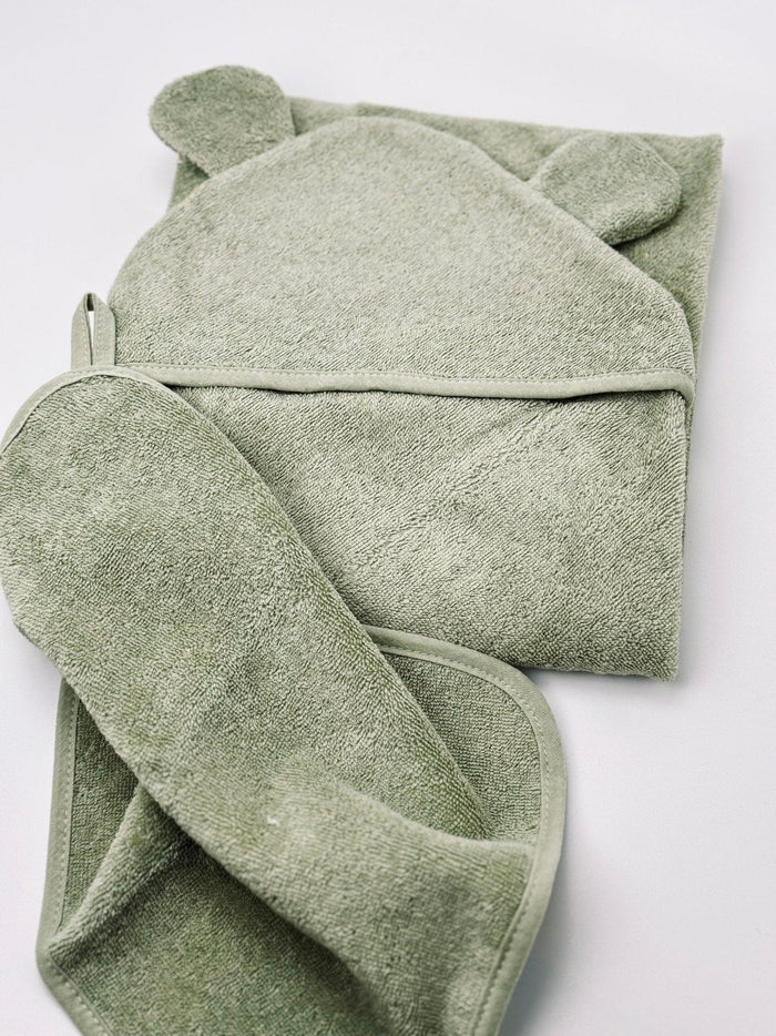 Babyhandtuch / Kapuzenhandtuch Baby& Waschlappen - bergkindl