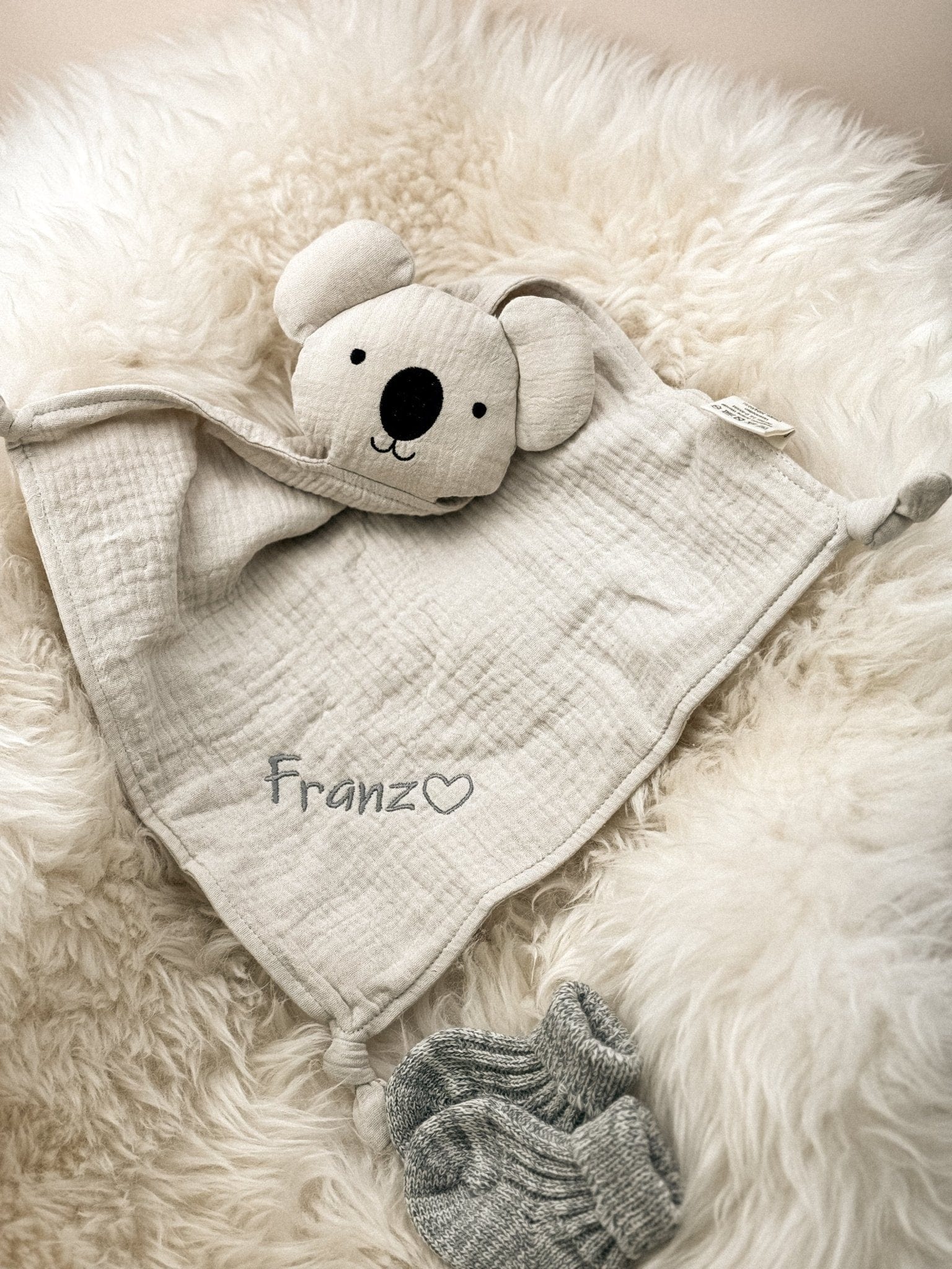 Schmusekoala Creme - Schmusetuch -Schnuffeltuch
