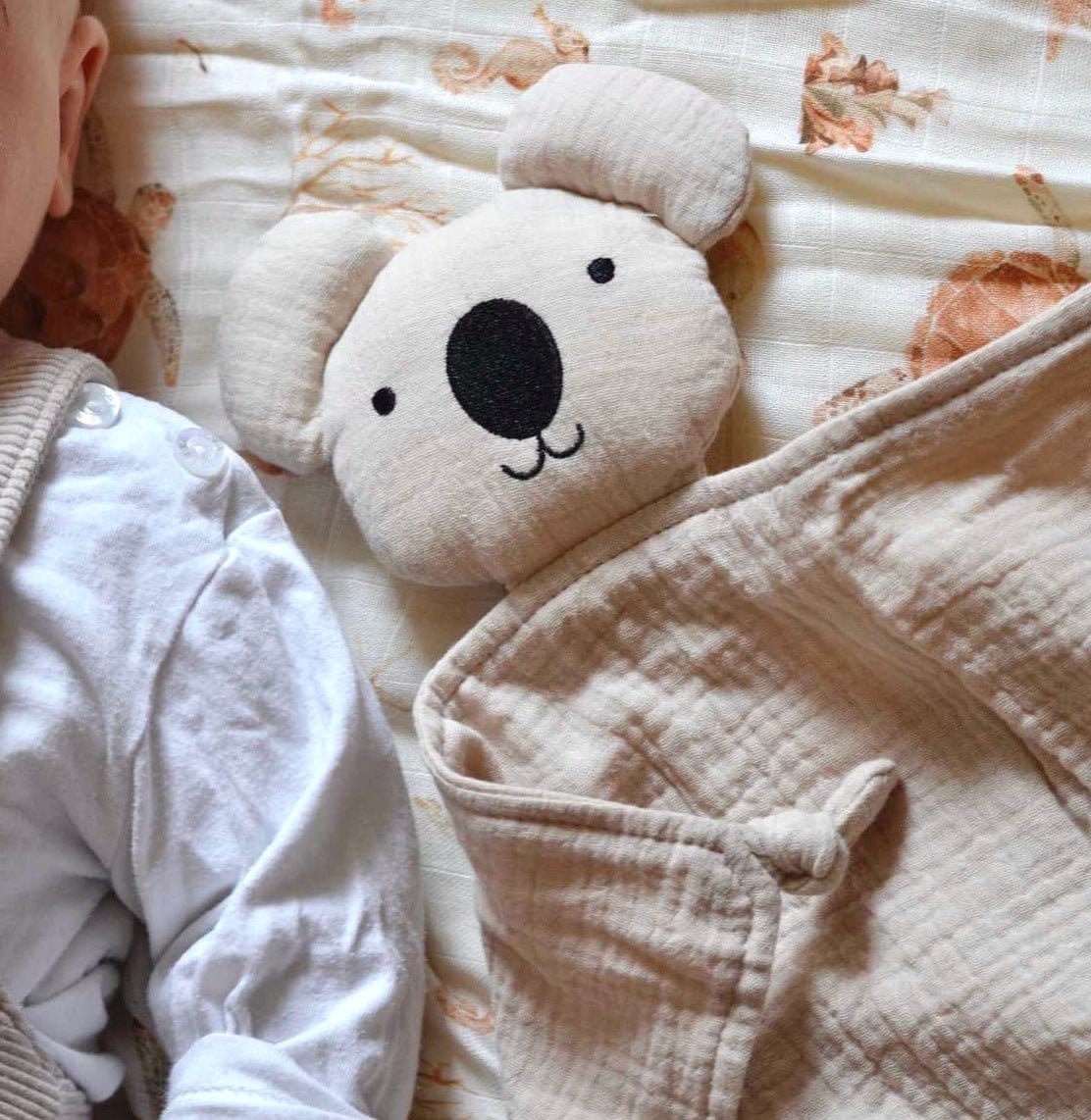 Schmusekoala Creme - Dein kuscheliger Lieblingsbegleiter Schmusetuch - Schnuffeltuch