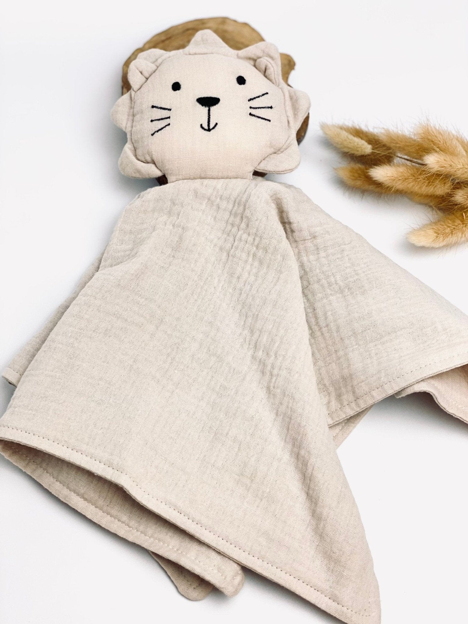 Schmuselöwe Creme - Schnuffeltuch Schmusetuch
