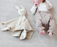 Schmusetuch Hase in Beige - bergkindl