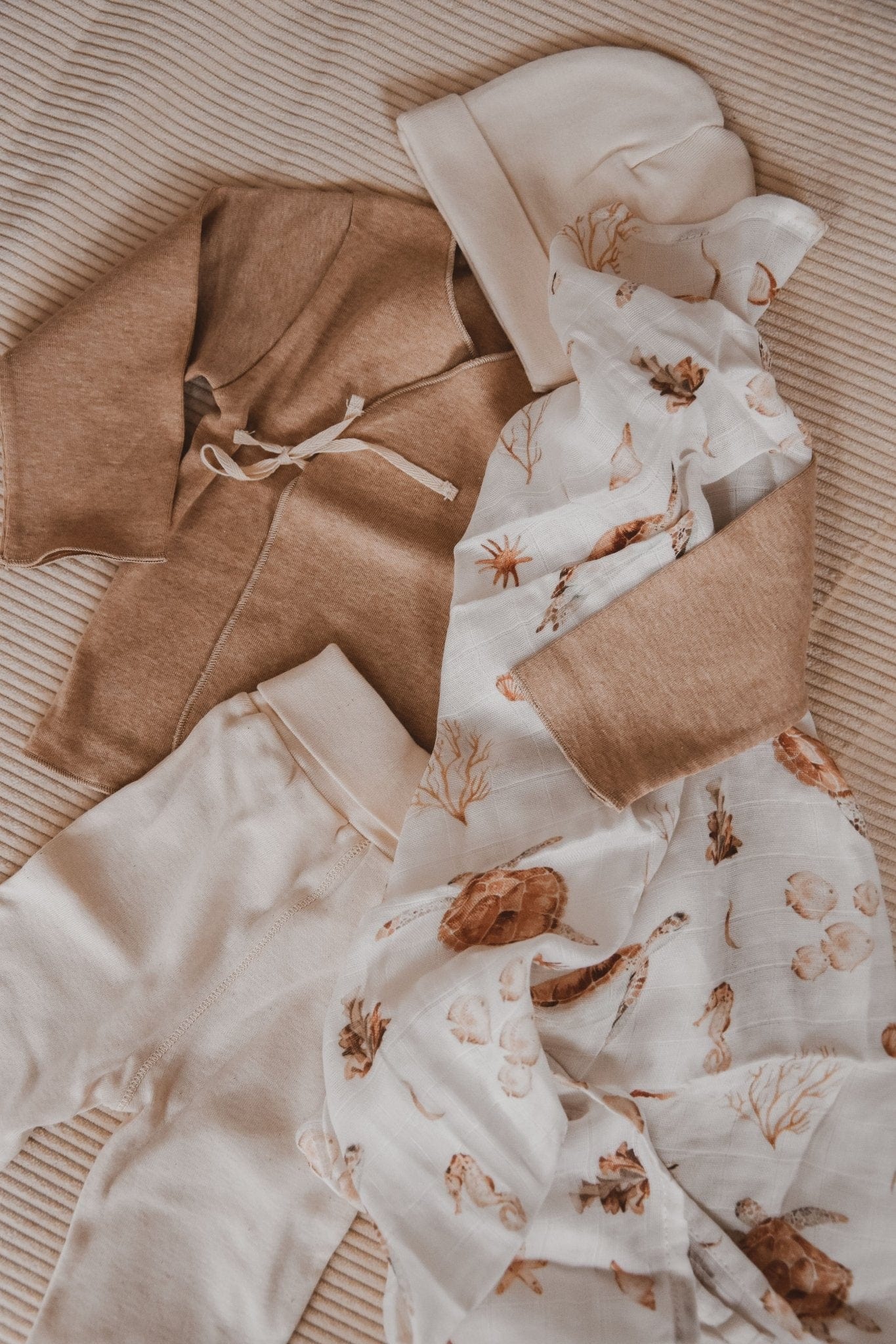 Musselintücher Baby - Turtle design