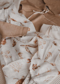 Turtle Baby Musselintuch - Kuschelweich und Vielseitig - bergkindl
