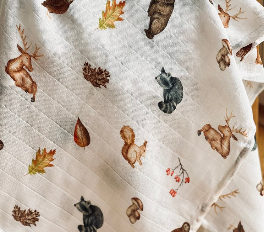 Wald Baby Musselintuch - Kuschelweich und Vielseitig - bergkindl