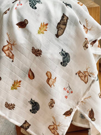 Wald Baby Musselintuch - Kuschelweich und Vielseitig - bergkindl