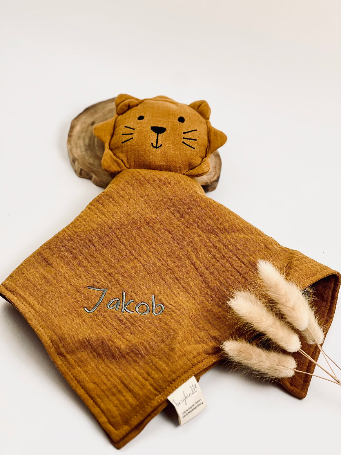 Schnuffeltuch - Schmusetuch Lion ocker